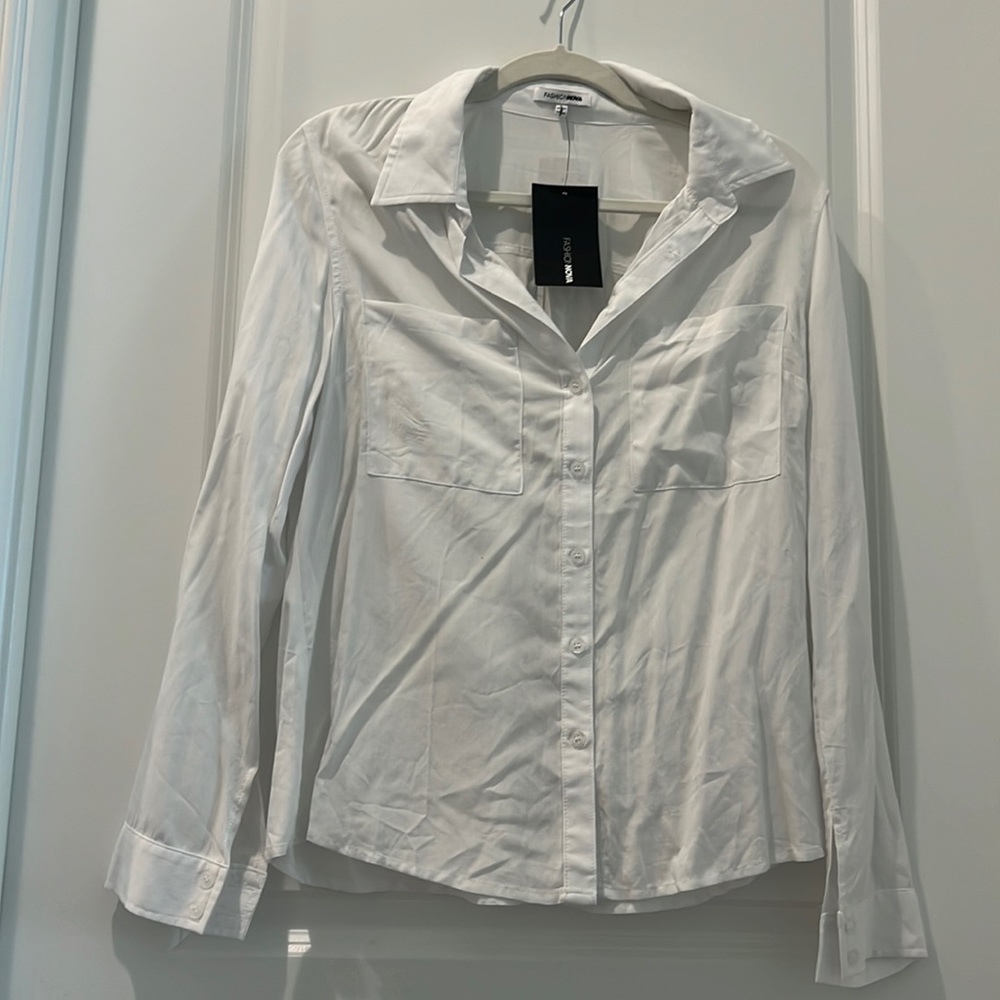 White Collared Shirt